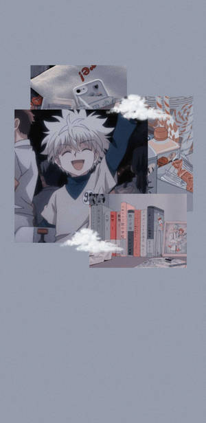 Gray Killua Aesthetic Hunter X Hunter Wallpaper