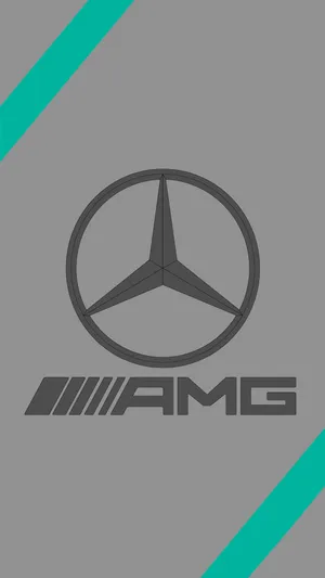 Gray Mercedes-amg Logo Iphone Wallpaper