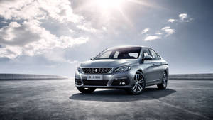 Gray Peugeot 308 Model Wallpaper