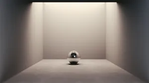 Gray Room 3d Desktop Wallpaper