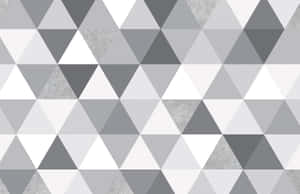 Gray White Geometric Pattern Wallpaper