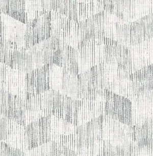 Gray With Vertical Lines Distraught Wallpaper