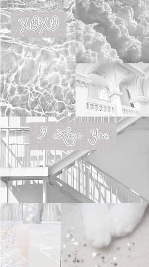 Grayand White Collage Aesthetic Wallpaper