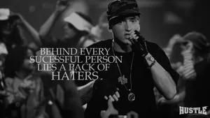 Grayscale Eminem Quotes Wallpaper