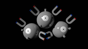 Grayscale Magneton Wallpaper