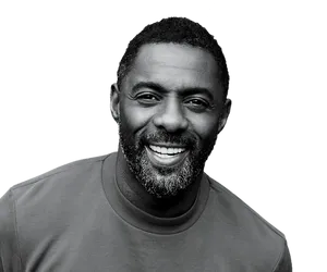 Grayscale Photo Of Idris Elba Wallpaper