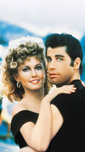 Grease John Travolta And Olivia Newton Wallpaper