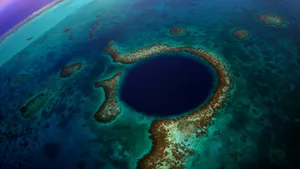 Great Blue Hole Dark Spot Wallpaper