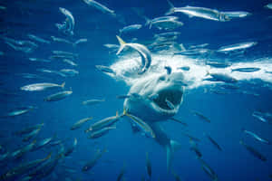 Great_ White_ Shark_ Hunting Wallpaper