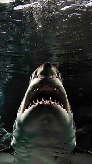 Great_ White_ Shark_ Underwater_ Closeup.jpg Wallpaper