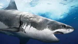 Great White Shark Underwater Wallpaper