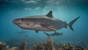 Great White Shark Underwater Wallpaper