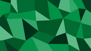 Green Abstract Polygon Pattern Wallpaper