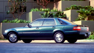 Green Acura Vigor Side Profile Wallpaper