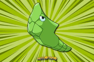 Green Aesthetic Metapod Desktop Wallpaper