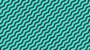 Green And Black Wavy 90s Style Art Wallpaper