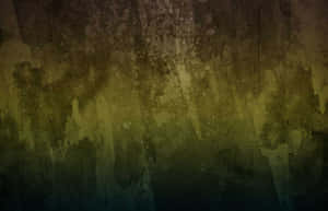 Green And Brown Abstract Paint Canvas Wallpaper