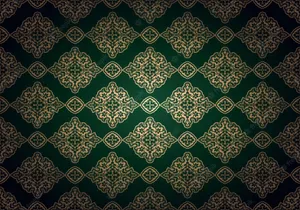 Green And Brown Wall Art Pattern Interior Wallpaper