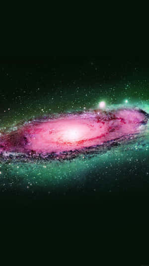 Green And Pink Galaxy Wallpaper