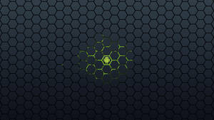 Green Android Black Hexagons Wallpaper