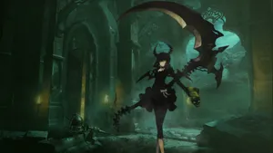 Green Anime Black Rock Shooter Dead Scythe Wallpaper