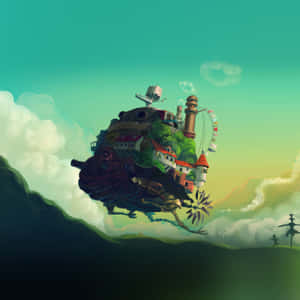 Green Anime Howl's Moving Castle Wallpaper