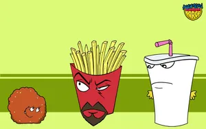 Green Aqua Teen Hunger Force Wallpaper