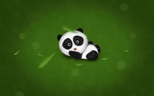 Green Baby Panda Tumblr Desktop Wallpaper