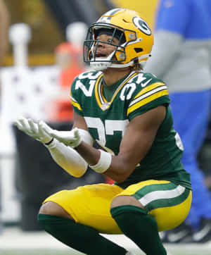 Green Bay Football Player Reaction Wallpaper