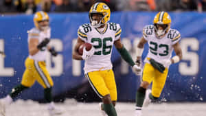 Green Bay Packers Action Run Wallpaper