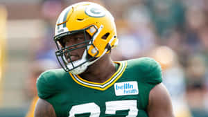 Green Bay Packers Kenny Clark Headshot Wallpaper