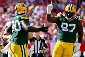 Green Bay Packers Kenny Clark In Raymond James Stadium Wallpaper