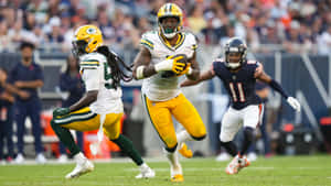 Green Bay Packers Player Action Shot Wallpaper