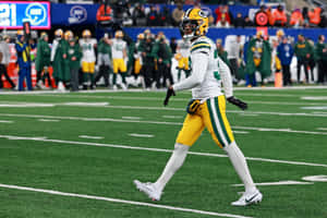 Green Bay Packers Player On Field Wallpaper