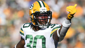 Green Bay Packers Player Thumbs Up Wallpaper