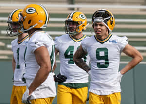 Green Bay Packers Players During Training Wallpaper