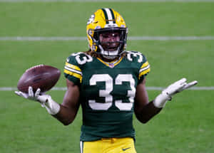 Green Bay Packers Running Back Aaron Jones Wallpaper