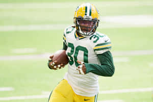 Green Bay Packers Running Back Action Wallpaper