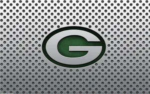 Green Bay Packers Silver Mesh Logo Wallpaper