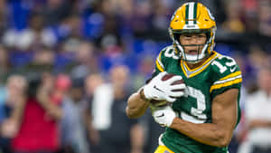 Green Bay Receiver In Action Wallpaper