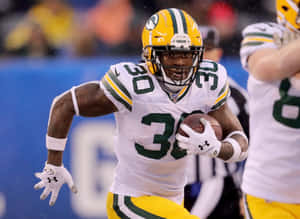 Green Bay Running Backin Action Wallpaper