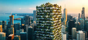 Green Buildings And Sustainable Infrastructure Wallpaper