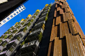 Green Buildings In An Urban Area Wallpaper