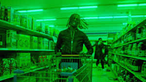 Green Carti Pfp In Grocery Wallpaper