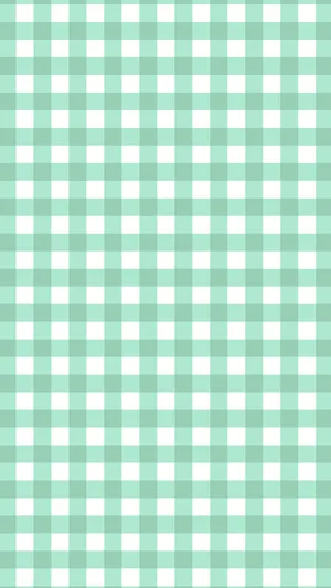 Green Checkerboard Pattern Wallpaper