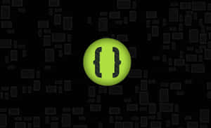 Green_ Code_ Editor_ Icon Wallpaper