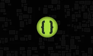 Green_ Code_ Editor_ Icon Wallpaper