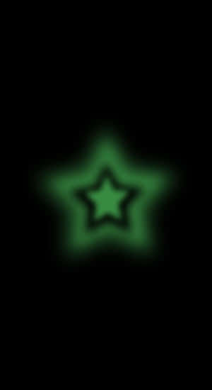 Green Cyber Star Glow Wallpaper