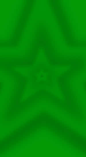 Green Cyber Star Vibes Wallpaper