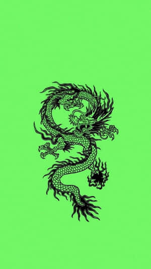 Green_ Dragon_ Illustration Wallpaper